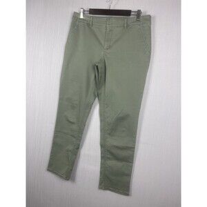 LOFT Marisa Skinny Pants Womens 10 Olive Green Stretch Cotton Workwear Capsule